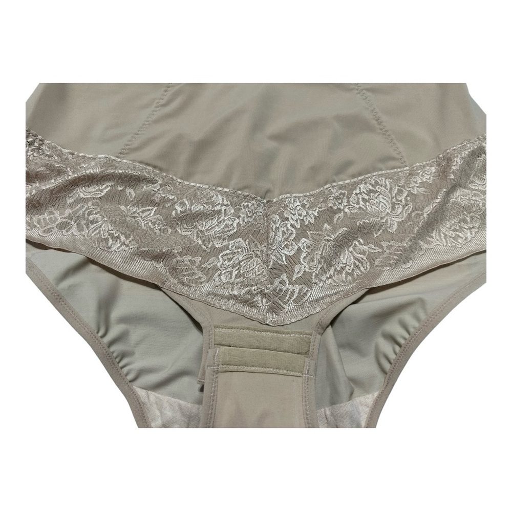 Maidenform, Women's Tan Lace Bodysuit - Picture 3 of 9